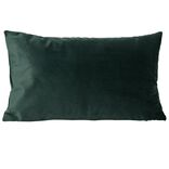 Housse de coussin velours 30x50cm bleu