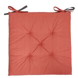 Galette de chaise bicolore terracotta gris