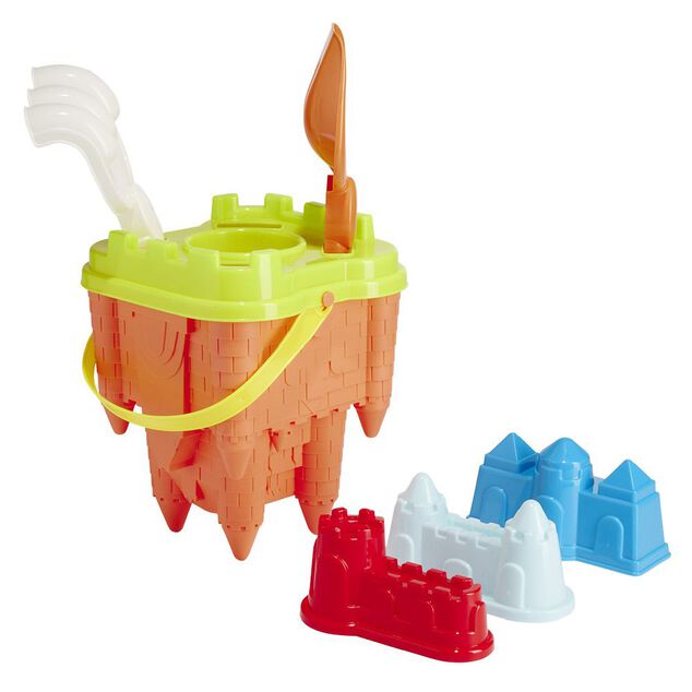 Jeu de plage ch&acirc;teau Funky 7 pi&egrave;ces