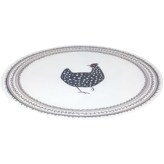 Set de table rond plastique poule &Oslash;38cm