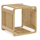 &Eacute;tag&egrave;re 1 case Macao bambou naturel - L.33xP.33xH.33 cm