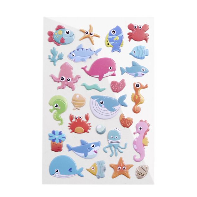 Planche de stickers fantaisie - 4 mod&egrave;les