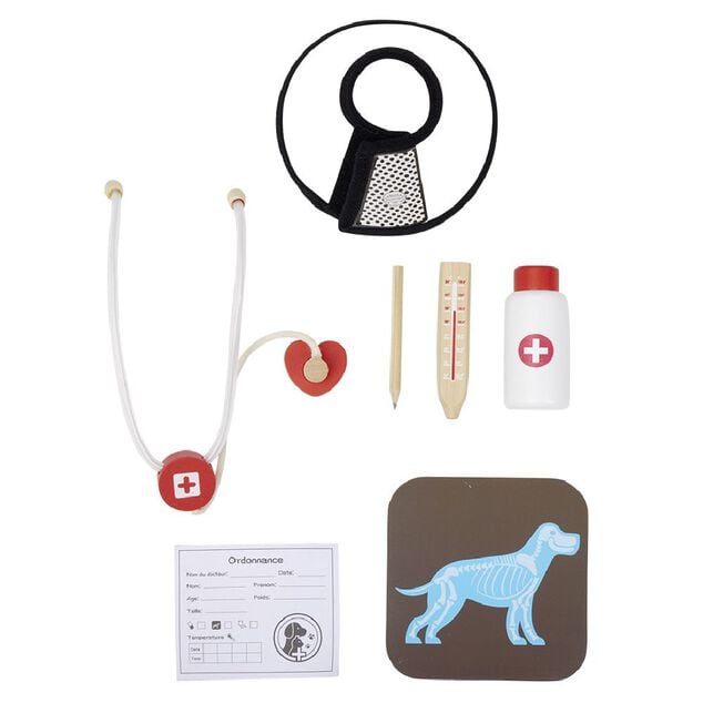 Mallette de jeu v&eacute;t&eacute;rinaire 7 pi&egrave;ces