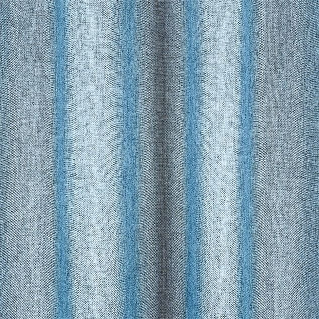 Rideau polyester 140x240cm bleu chin&eacute;