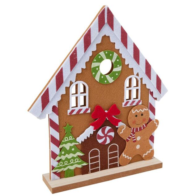 Maison pain d'épices fille ou garçon H33cm - 2 modèles