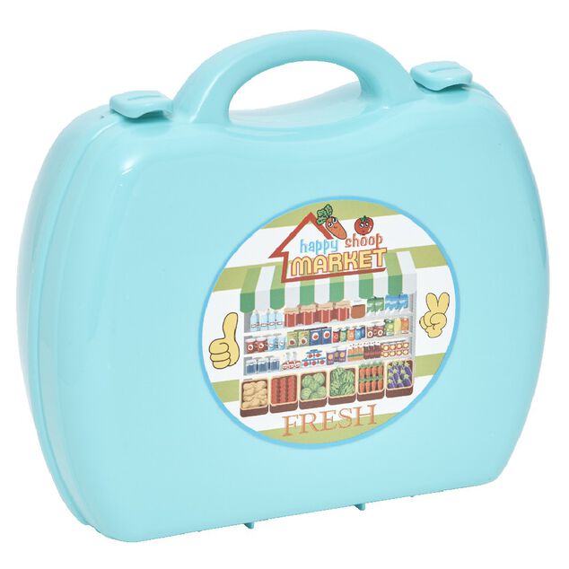 Mallette de jeu Marchand &eacute;picier 23 pi&egrave;ces