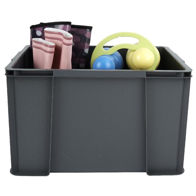 Bac de rangement gris anthracite 45 L