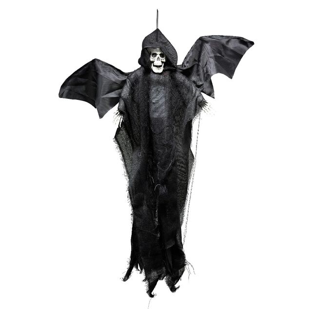Squelette lumineux et sonore Halloween &agrave; suspendre