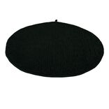 Tapis de bain chenille rond Ø70cm polyester noir