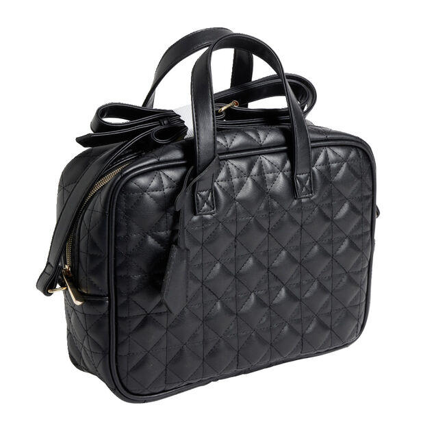 Sac &agrave; main bandouli&egrave;re noir grand format 25,5x8,5xH19cm