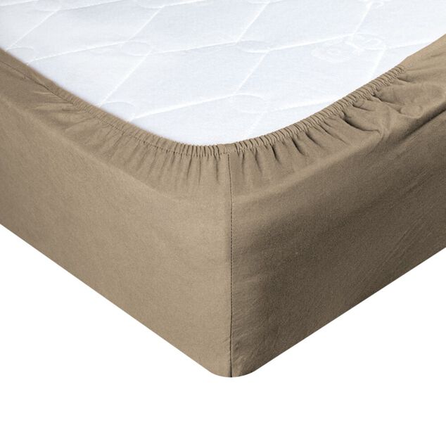 Drap-housse 2 personnes microfibre uni 140x200cm (4 mod&egrave;les)