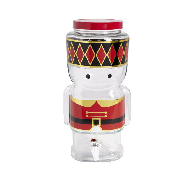 Distributeur de boisson en verre forme soldat Casse-Noisette 5L