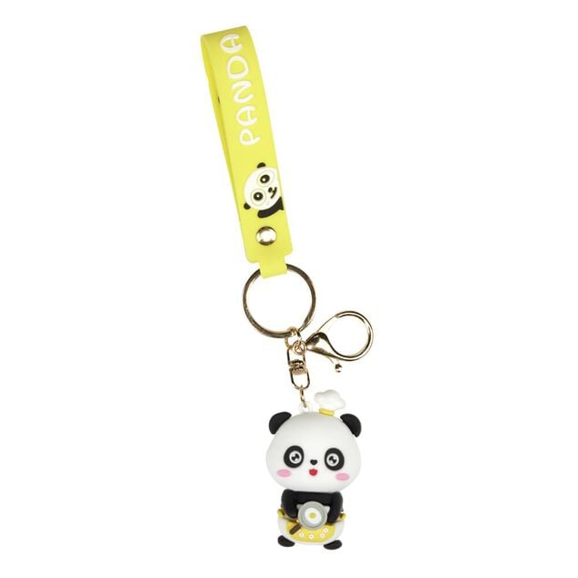 Porte cl&eacute; kawaii panda noir et blanc