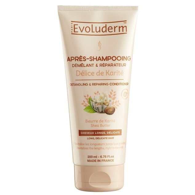 Apr&egrave;s shampooing Evoluderm d&eacute;lice de karit&eacute; 200 ml