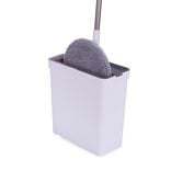 Seau essoreur compact 10L avec balai rotatif et 1 recharge 30,5x22xH148cm