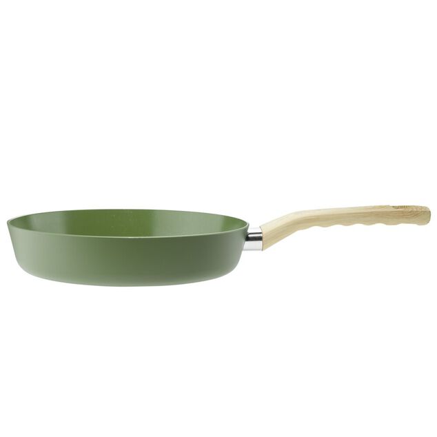 Po&ecirc;le alu rev&ecirc;tement antiadh&eacute;sif tous feux dont induction &Oslash;24cm vert