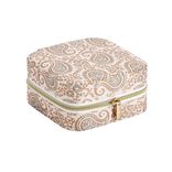 Bo&icirc;te &agrave; bijoux motif color&eacute; indien petit mod&egrave;le 10x10xH5cm (2 mod&egrave;les)