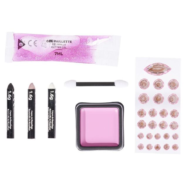 Kit maquillage Halloween paillette rose
