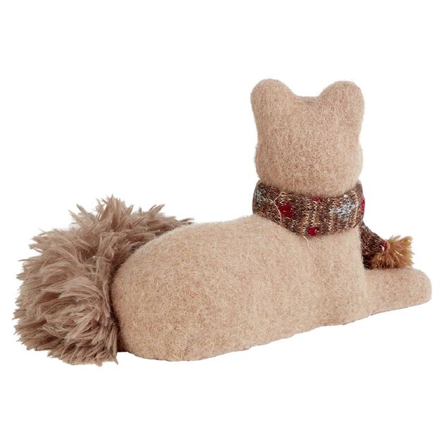 Renard décoration à poser marron