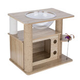 Arbre à chat avec grattoir et 2 couchages 56x40xH50cm