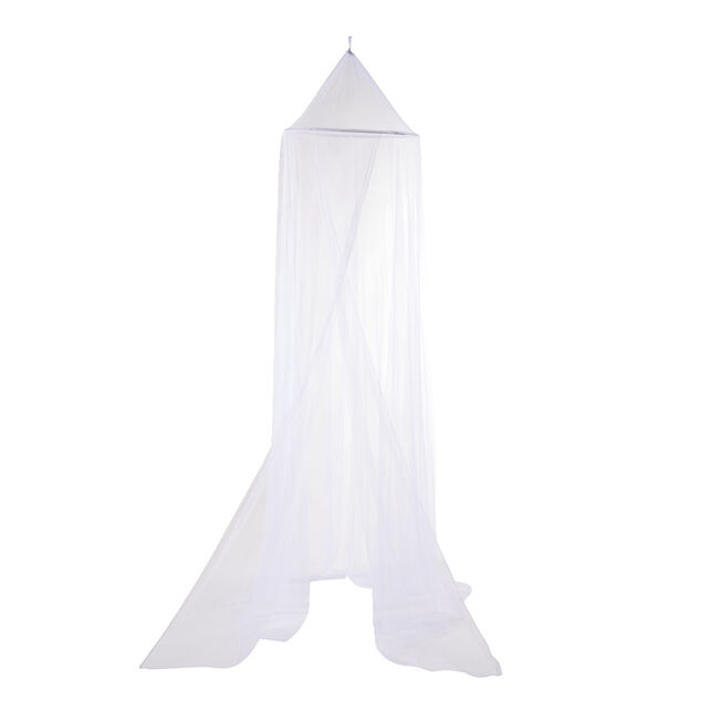 Moustiquaire ciel de lit blanc &agrave; suspendre &Oslash;60x235x1000cm