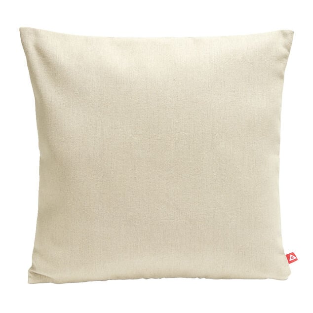 Housse de coussin carr&eacute;e coton tiss&eacute; avec fermeture 40x40cm - 2 mod&egrave;les