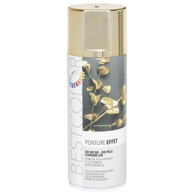 Peinture a&eacute;rosol Chrome Dor&eacute; 400 ml