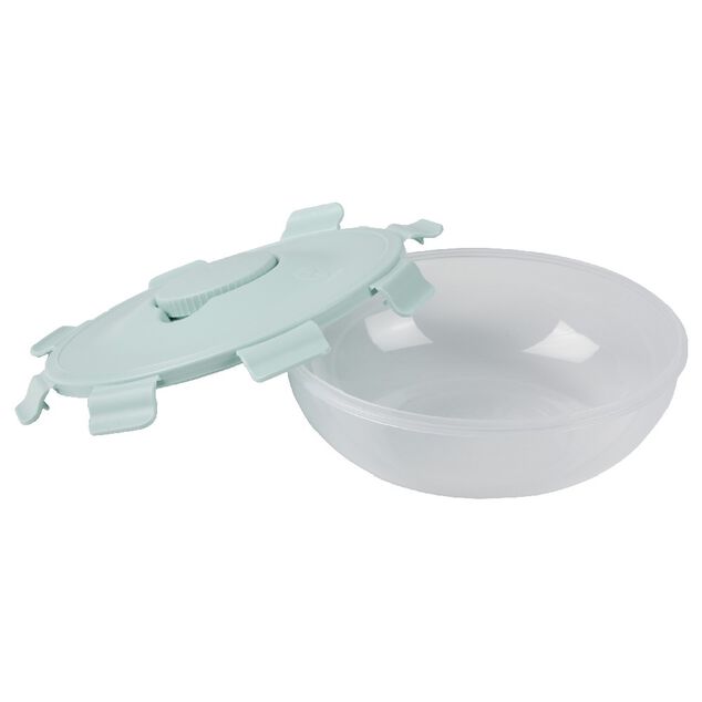 Lunch box ronde "My perfect lunch" bleu