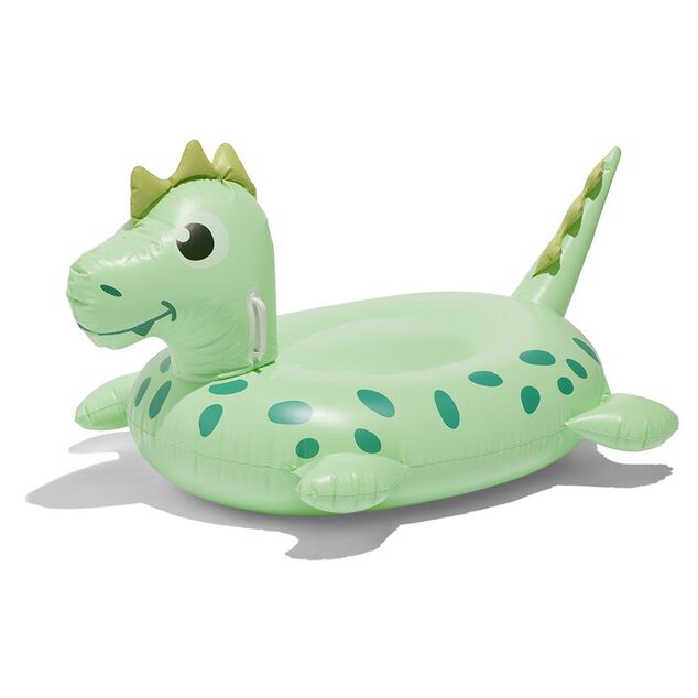 Dinosaure &agrave; chevaucher gonflable Funky vert 134x76cm
