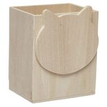 Pot &agrave; crayons &agrave; peindre en bois