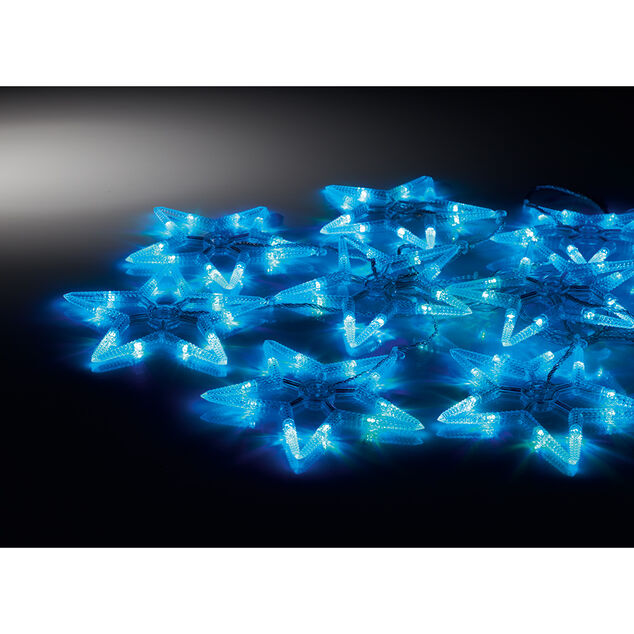Guirlande &eacute;lectrique 10 &eacute;toiles multicolores fixes L. 2,7 m