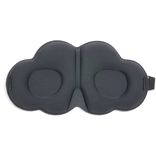 Masque yeux forme nuage polyester noir