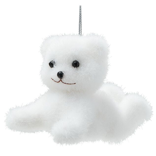 Suspension de Noël forme ours blanc