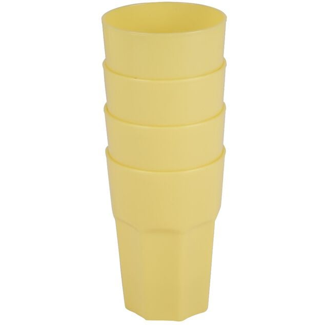 Gobelet en plastique couleur unie x 4