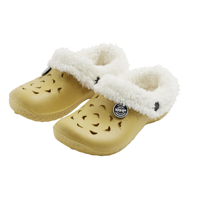 Sabots enfant Hipps fourrés jaune T28/29
