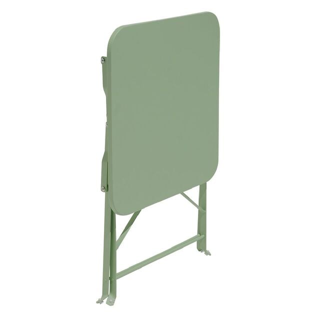 Table basse de jardin pliante Boston m&eacute;tal vert