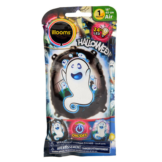 Ballon fant&ocirc;me led Halloween