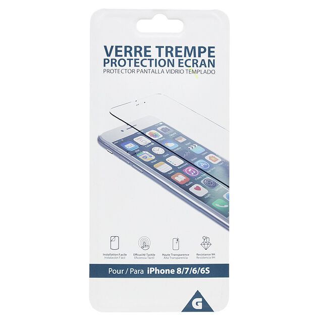 Verre tremp&eacute; pour IPHONE 6/6S