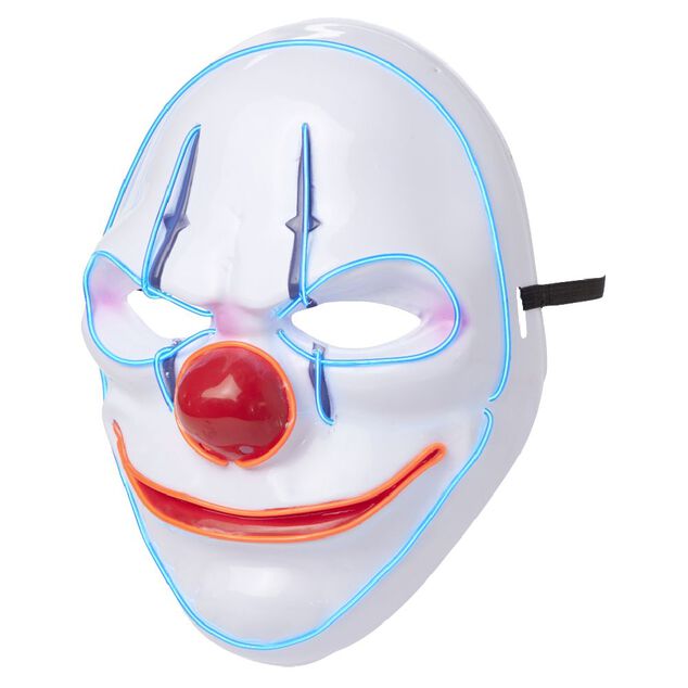 Masque adulte Halloween clown LED
