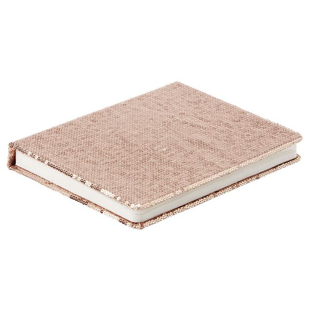 Lampe livre effet sequin rose