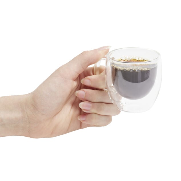 Lot de 2 tasses double paroi 80ml