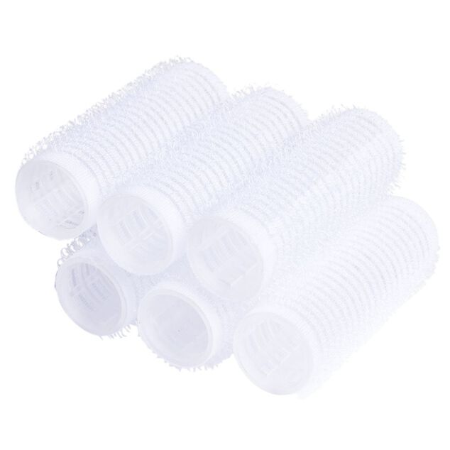 Bigoudi scratch latex blanc &Oslash;2cm x6