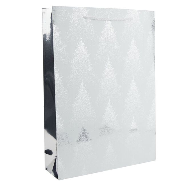 Sac cadeau Noël thème boréal 33x10xH46cm (2 modèles)