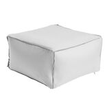 Pouf gonflable Burbuja d&eacute;perlant et d&eacute;houssable gris 60x60xH30cm