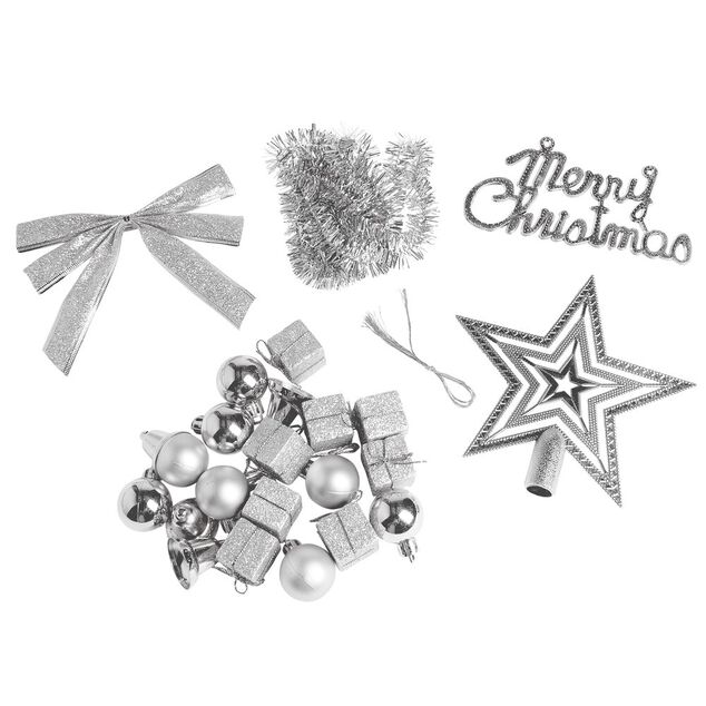 Décoration Noël paillette x24 (3 modèles)