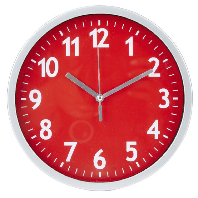 Horloge ronde en m&eacute;tal &Oslash;20 cm