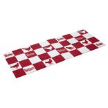 Tapis de cuisine rectangulaire  motif quadrill&eacute; poule 50x120cm