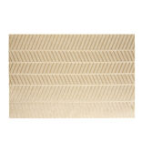 Set de table rectangulaire PVC 30x45cm motif chevron beige et marron