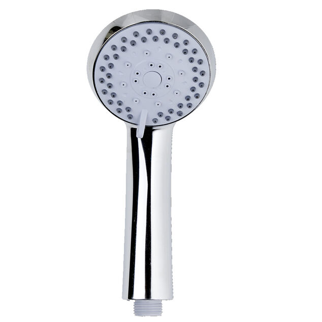 Pommeau de douche 5 jets acier chromé L21cm