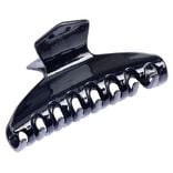 Pince &agrave; cheveux noir brillant L9cm